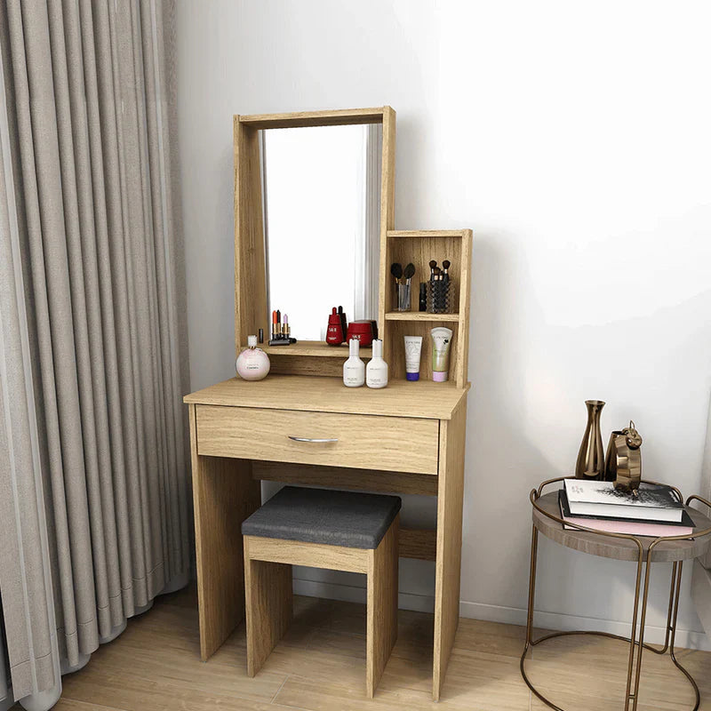 Asian Dresser with Stool