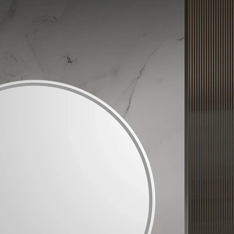 Round Bathroom Mirror with LED Backlight